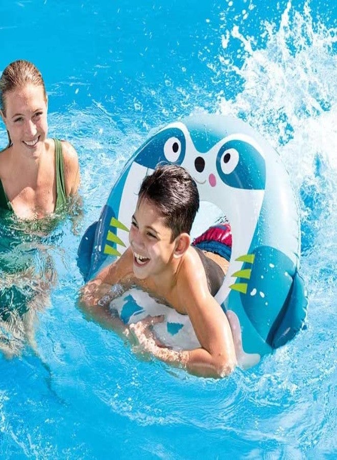 OANGO Inflatable Swimming Ring Fancy Tube Swim Ring 60cm Party Pools Swim Plastic Air Rings for Kids Size - 24''inch - Image 3